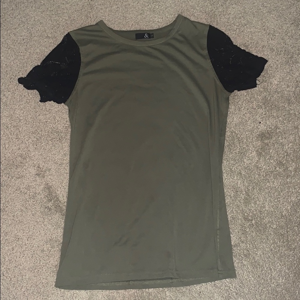 Green and black top